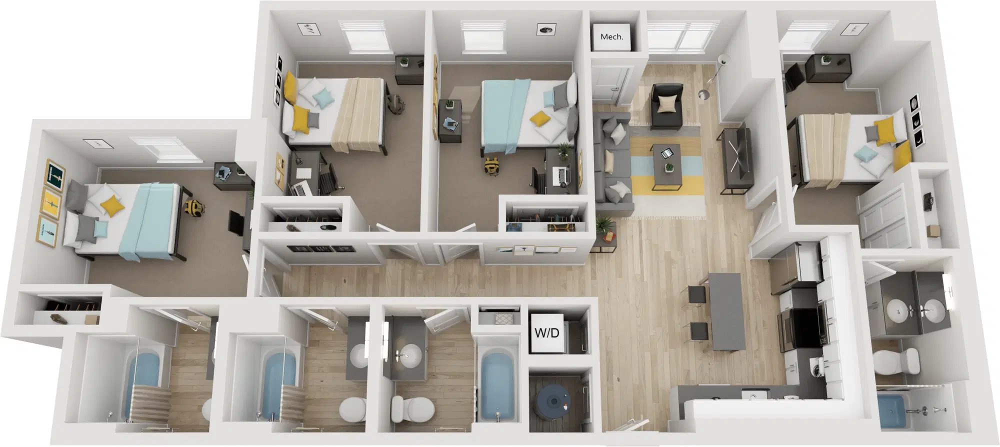 Parc View at Commonwealth, Richmond – D4 - Penthouse