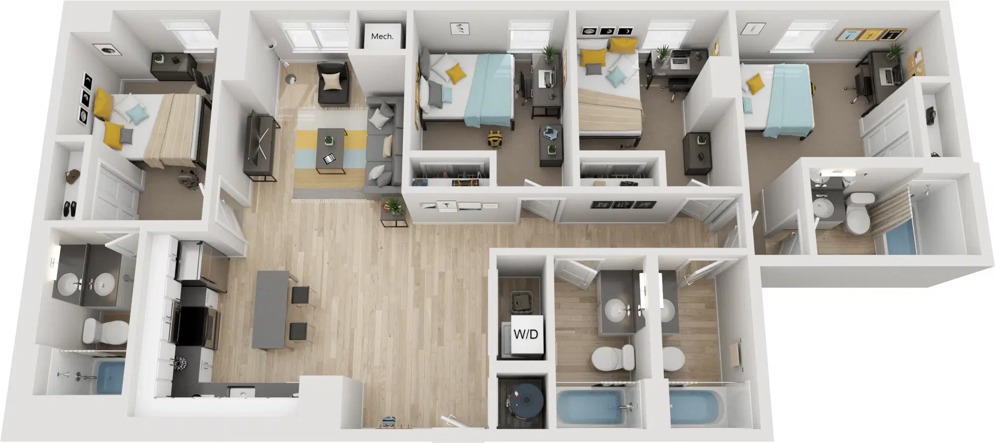 Parc View at Commonwealth, Richmond – D5 - Penthouse