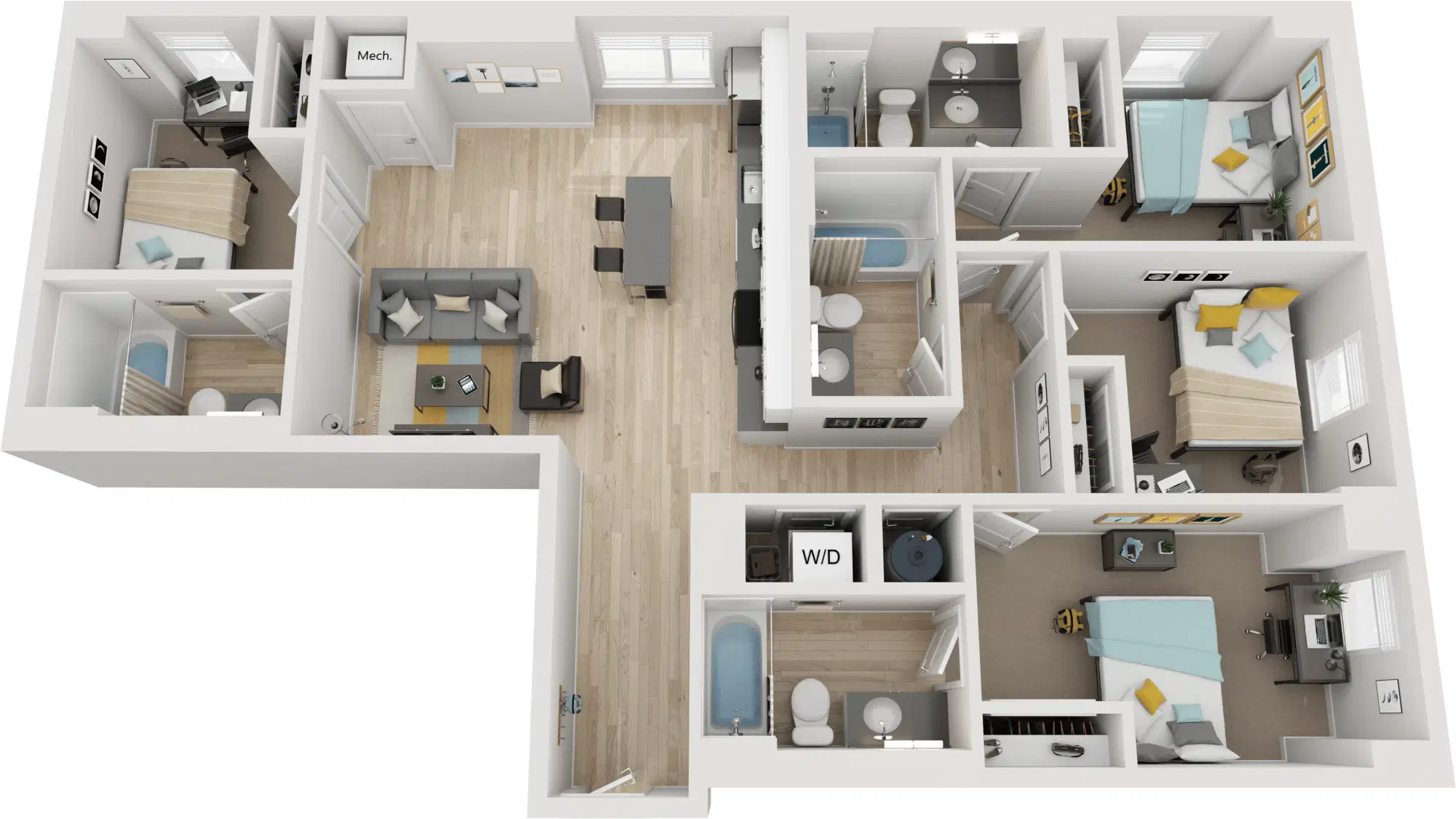 Parc View at Commonwealth, Richmond – D2 - Penthouse