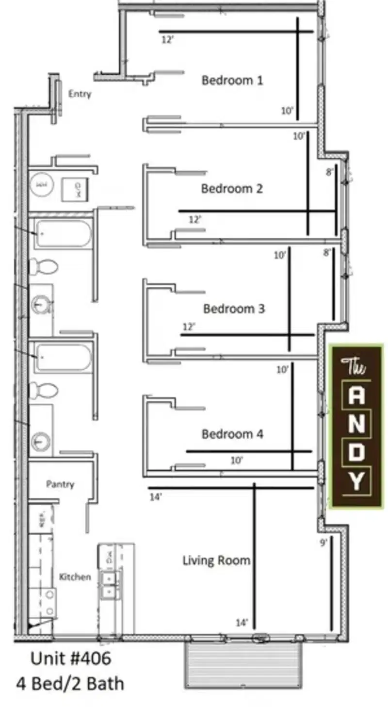 The Andy, Eugene – 4X2