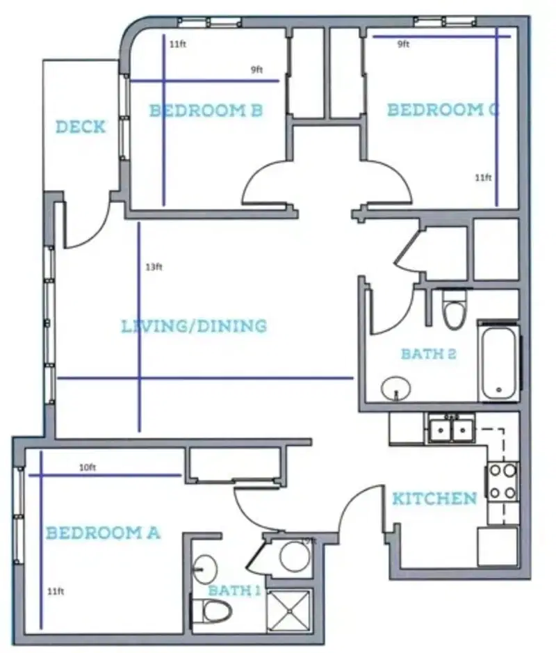 The Westgate, Eugene – Room in 3 Bedroom 2 Bathroom
