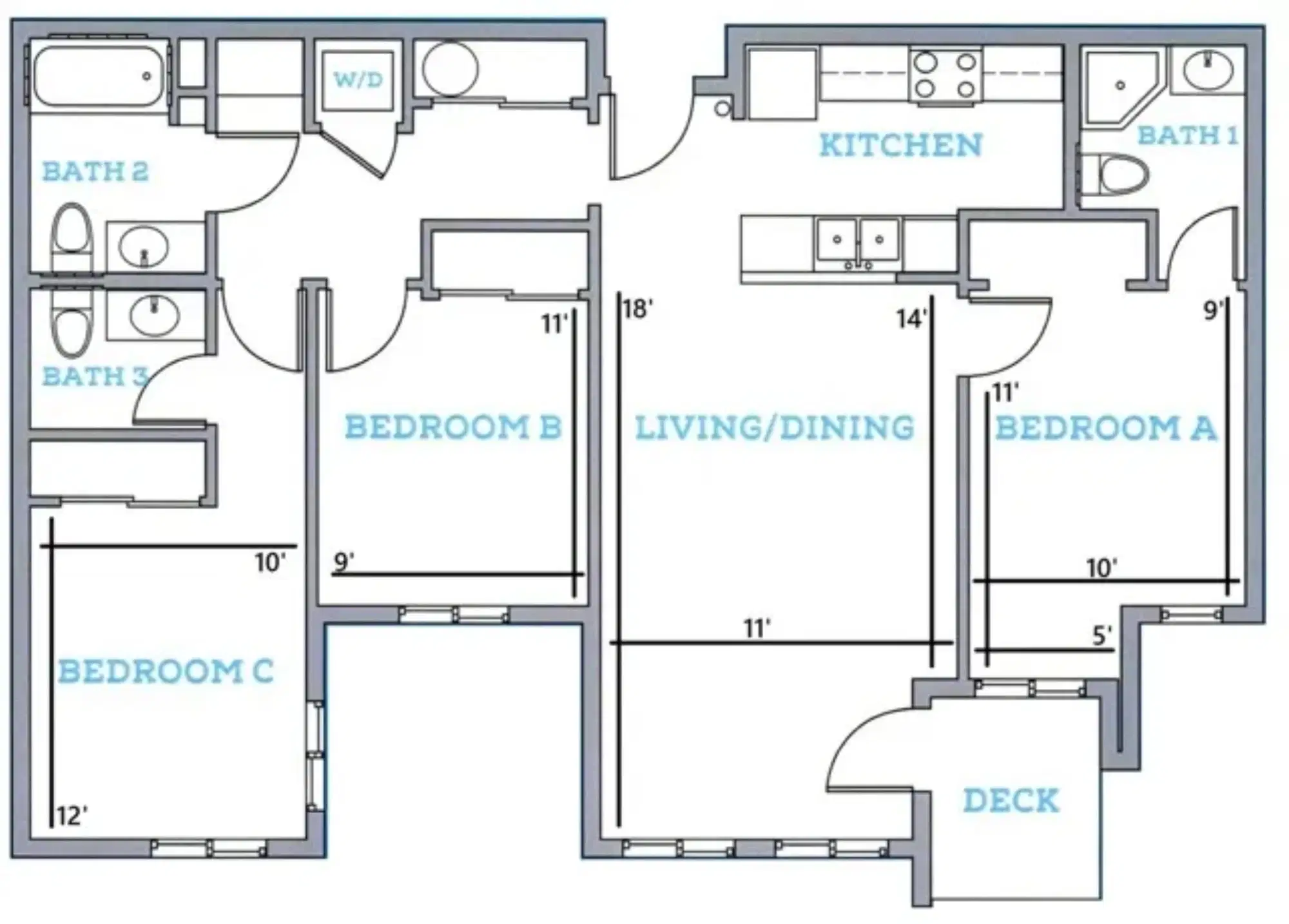 The Pearl, Eugene – Room in A 3 Bedroom 2.5 Bathroom | A