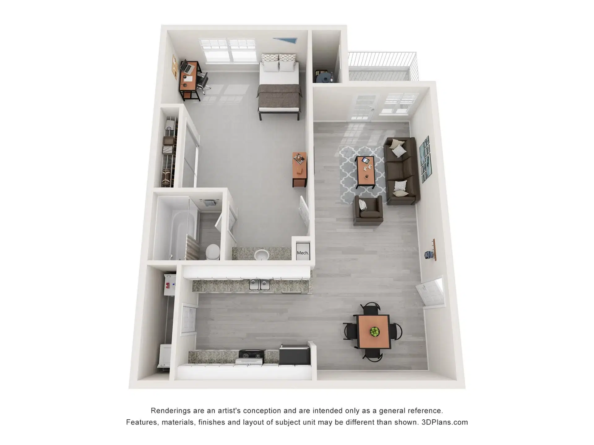 The Forge on Lincoln, Urbana – 1 Bedroom 1 Bathroom