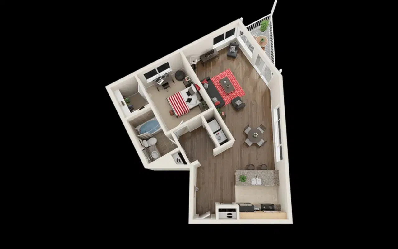 The Venue On Guadalupe, Austin – Private Room - A4 (1 Bed - 1 Bath)