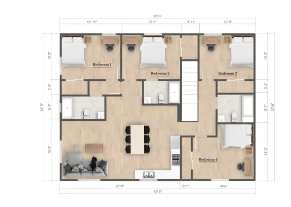 3437 S Catalina St, Los Angeles – Room in a 4 Bedroom 4 Bathroom (3437 S Catalina St)