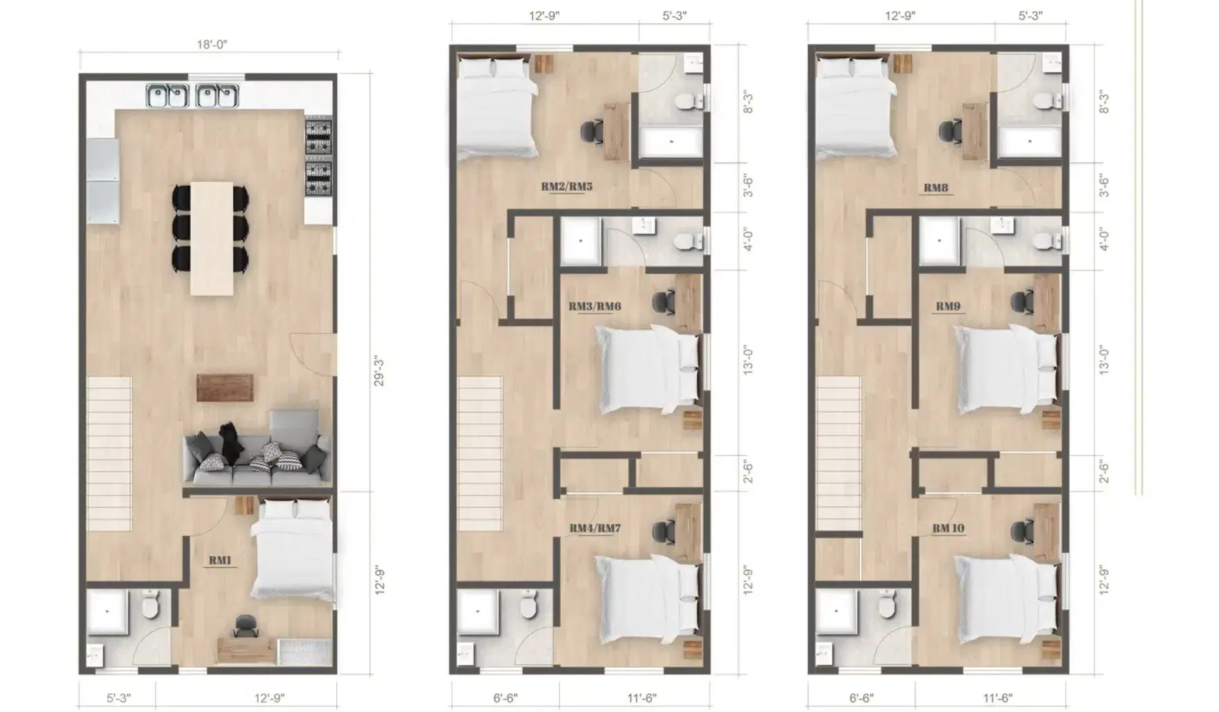1186 W 37th Pl, Los Angeles – Room in A 10 Bedroom 10 Bathroom (1188 W 37th Pl)