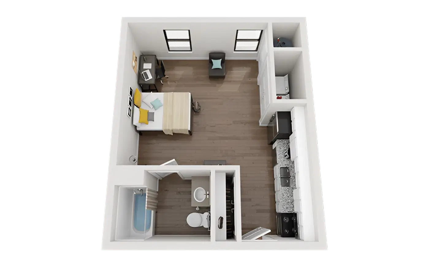 Greene Crossing, Columbia – Studio-2 Flats