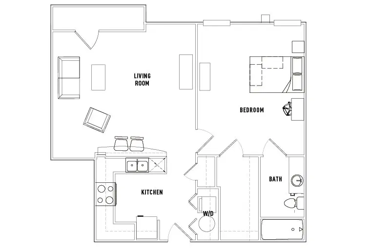 2nd Avenue Centre, Gainesville – 1 Bed - 1 Bath B