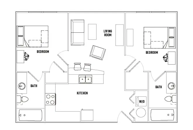 2nd Avenue Centre, Gainesville – Room in 2 Bed - 2 Bath