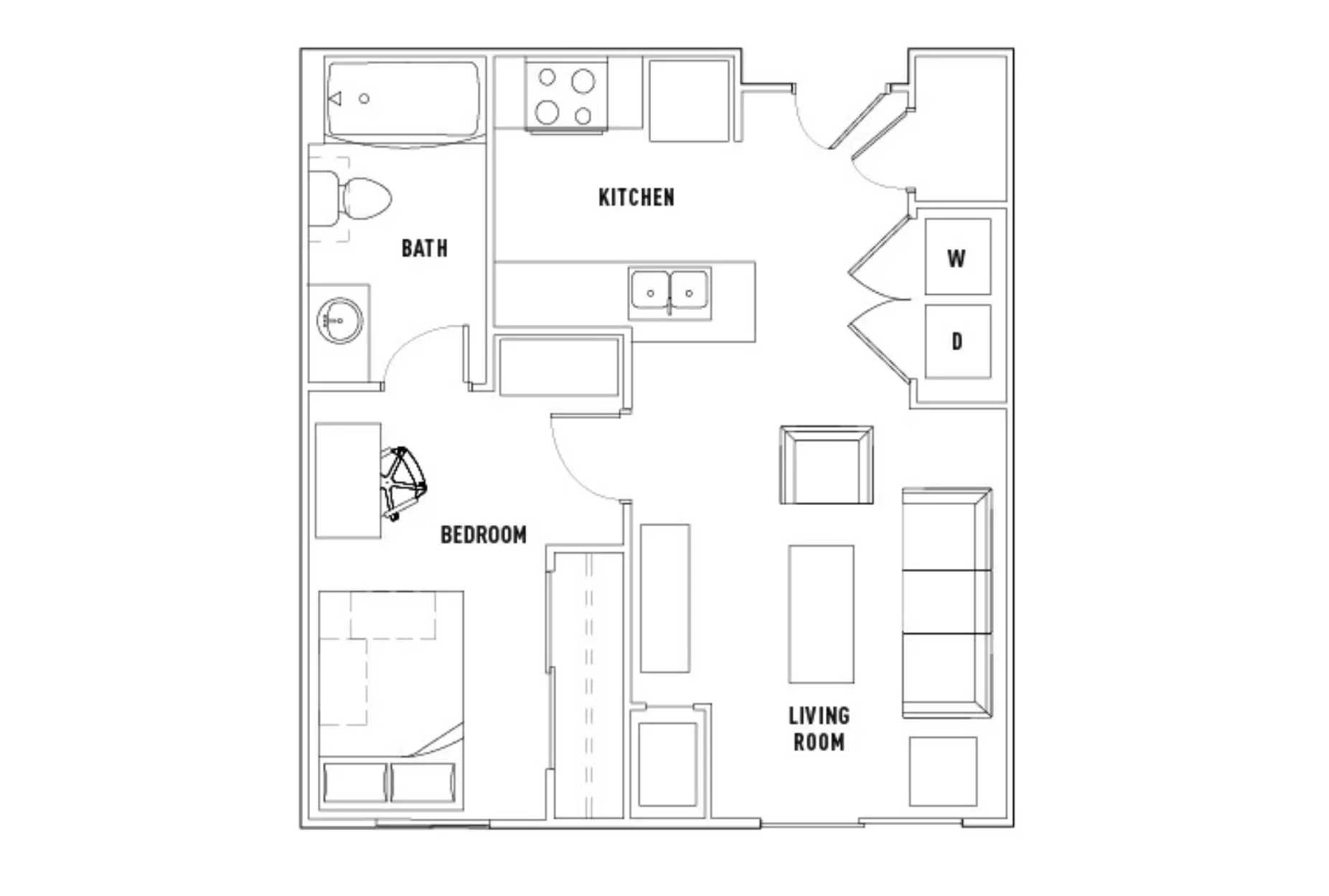 University Commons In Minneapolis, Minneapolis – 1 Bed - 1 Bath Private Bedroom