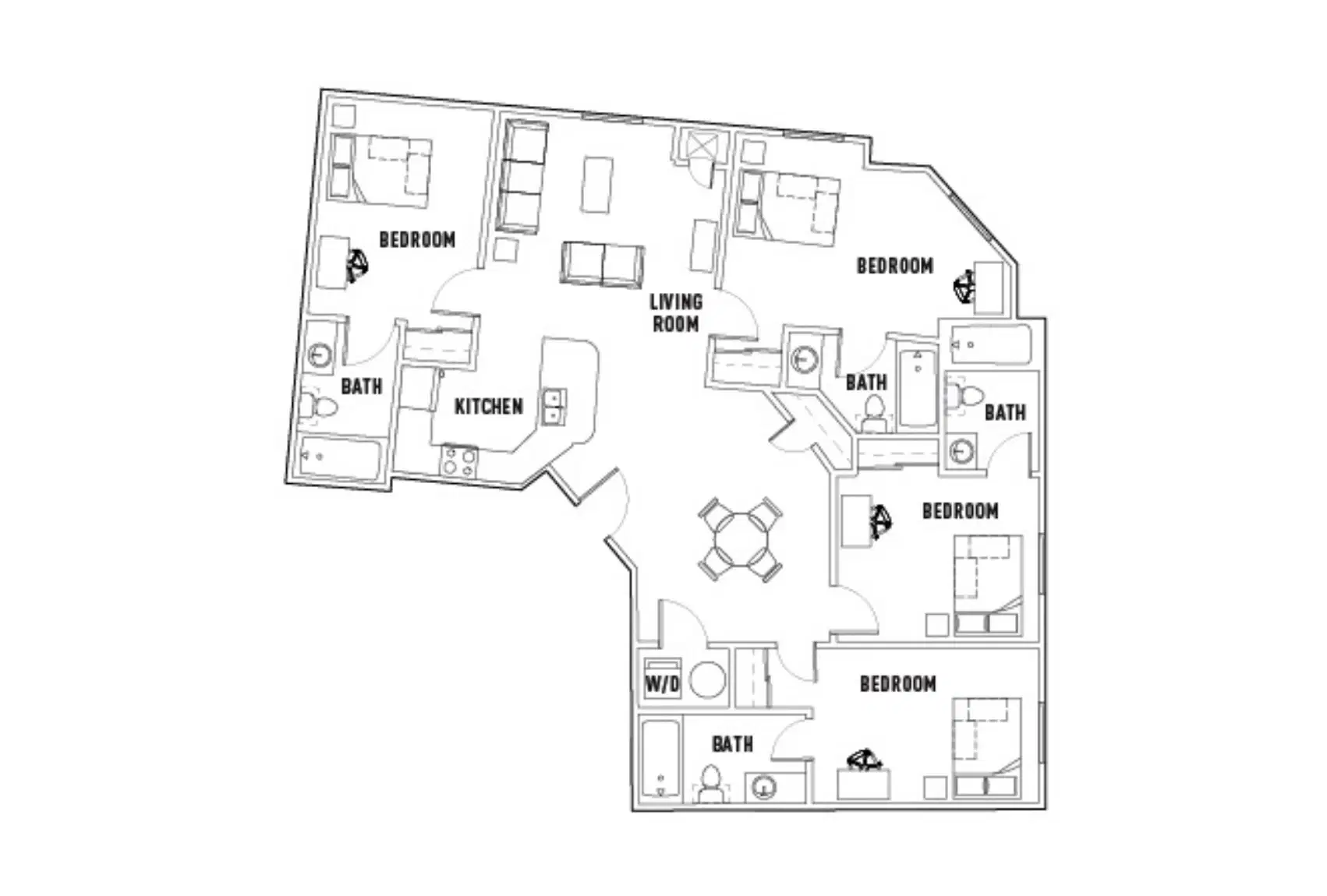 Grandmarc Seven Corners, Minneapolis – Room in 4 Bed - 4 Bath Private