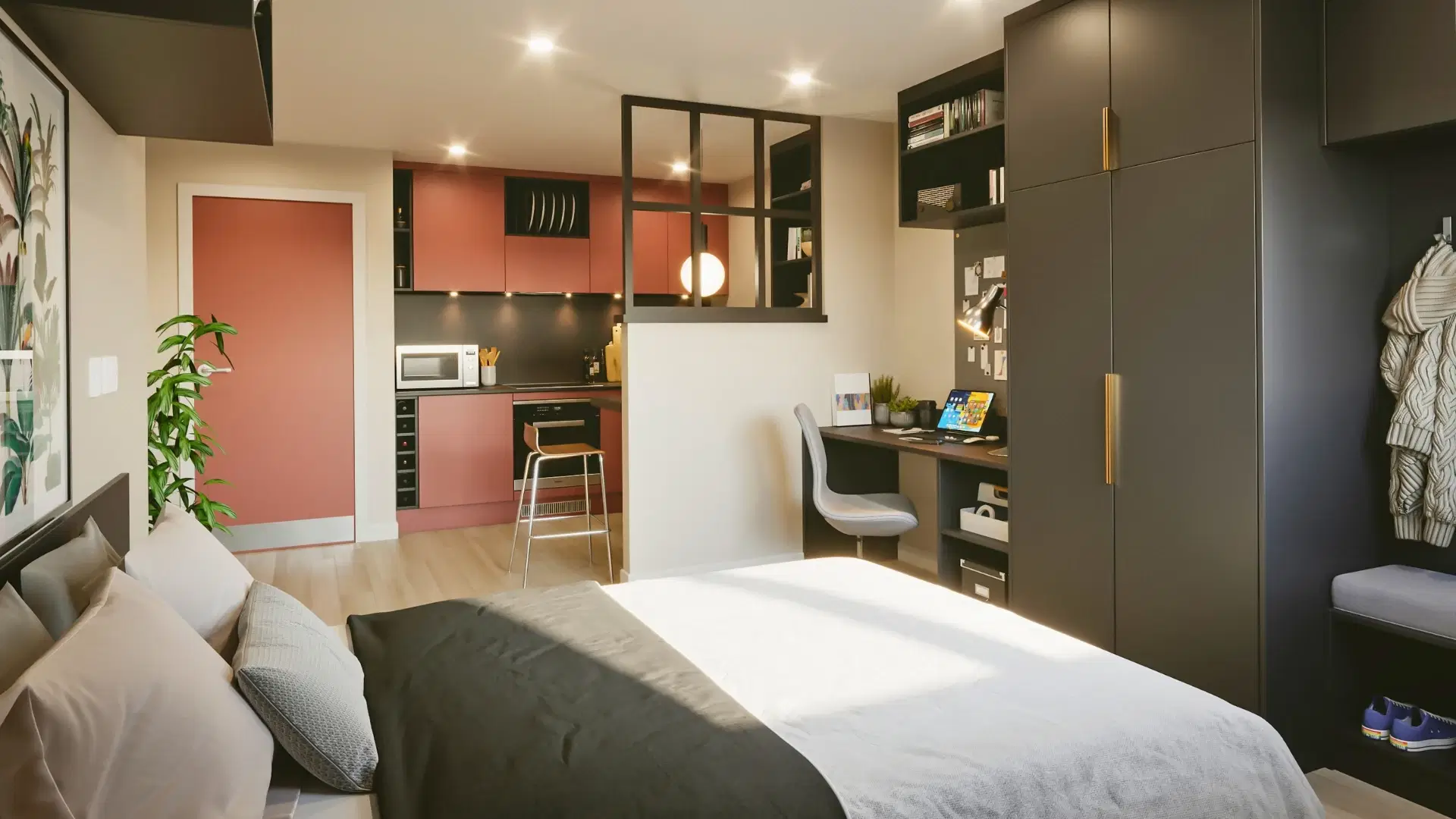 Exchange Court, Leeds – Balcony Large Studio