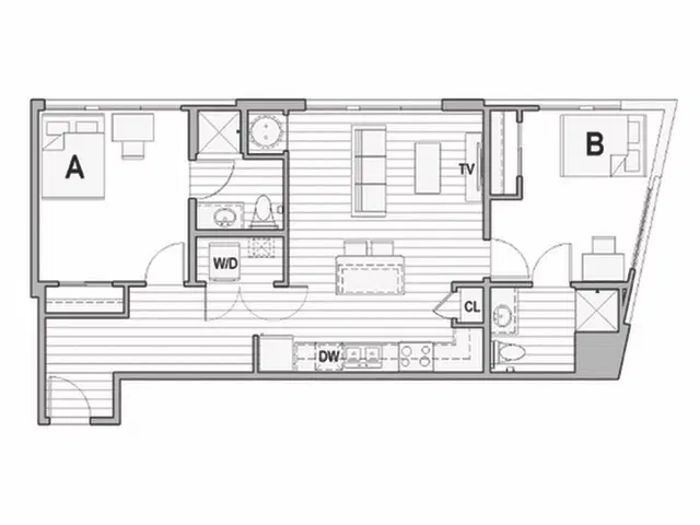 Uncommon Columbus, Columbus – Room in 2 Bedroom 2 Bathroom | 2x2 Terrace
