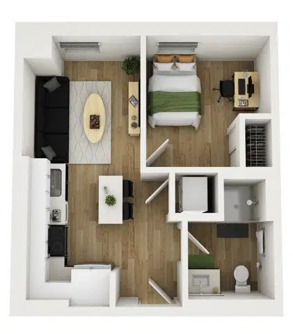 HERE Seattle, Seattle – 1 Bedroom 1 Bathroom | 1x1