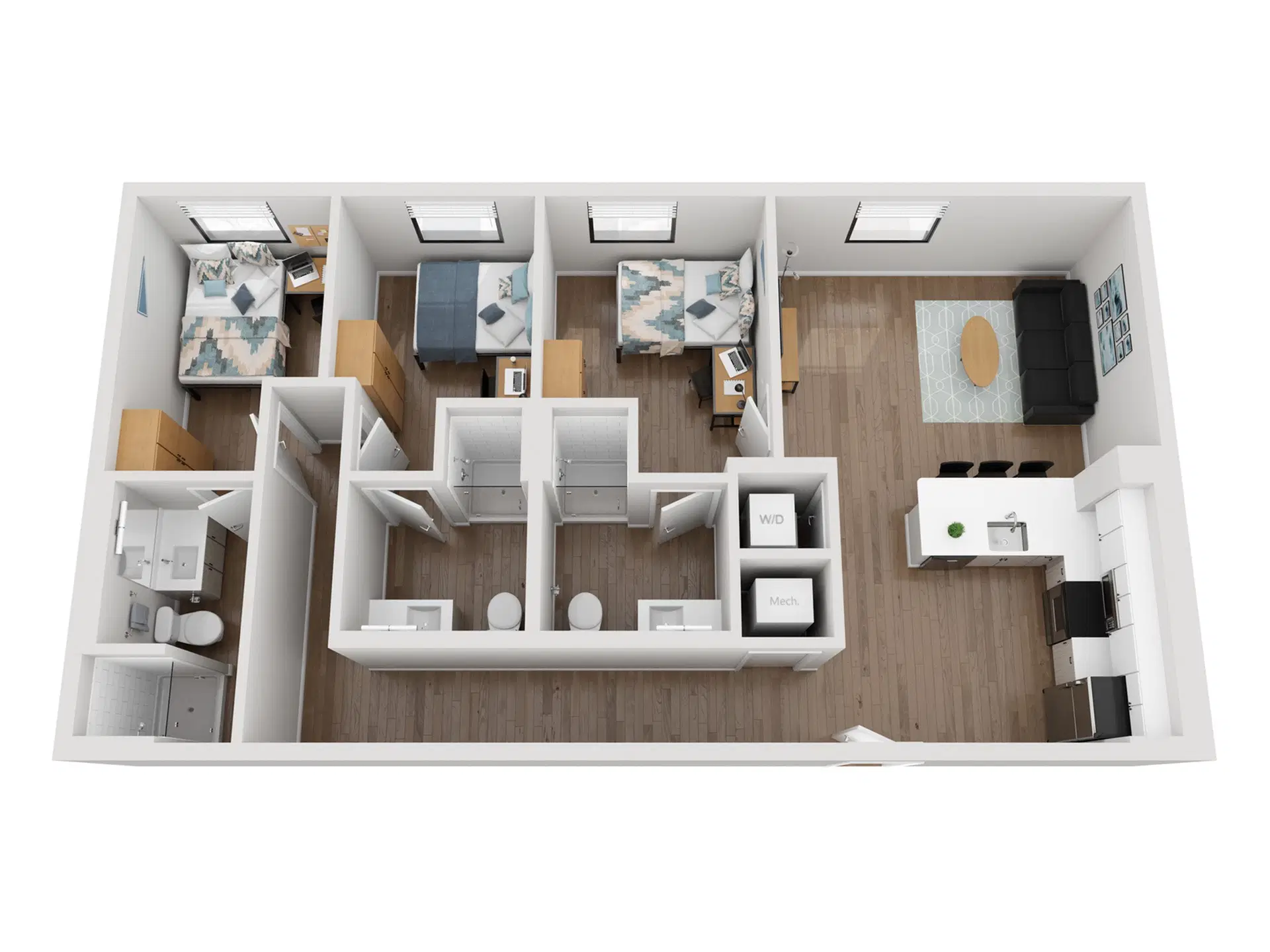 Nine 31, Gainesville – Room in 3 Bedroom 3 Bathroom | 3x3