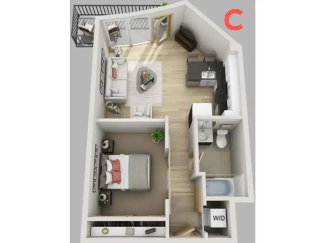 Yugo Madison Lux, Madison – 1 Bed 1 Bath Classic
