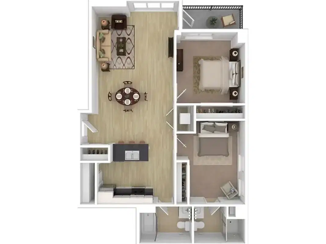 Yugo Madison Lux, Madison – 2 Bed 2 Bath Classic
