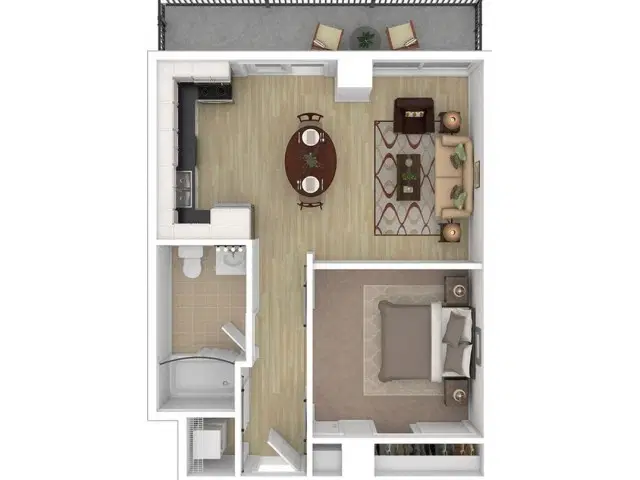 Yugo Madison Lux, Madison – 1 Bed, 1 Bath Penthouse A