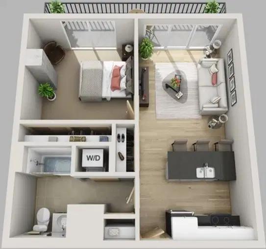 Yugo Madison Lux, Madison – 1 Bed 1 Bath Penthouse B
