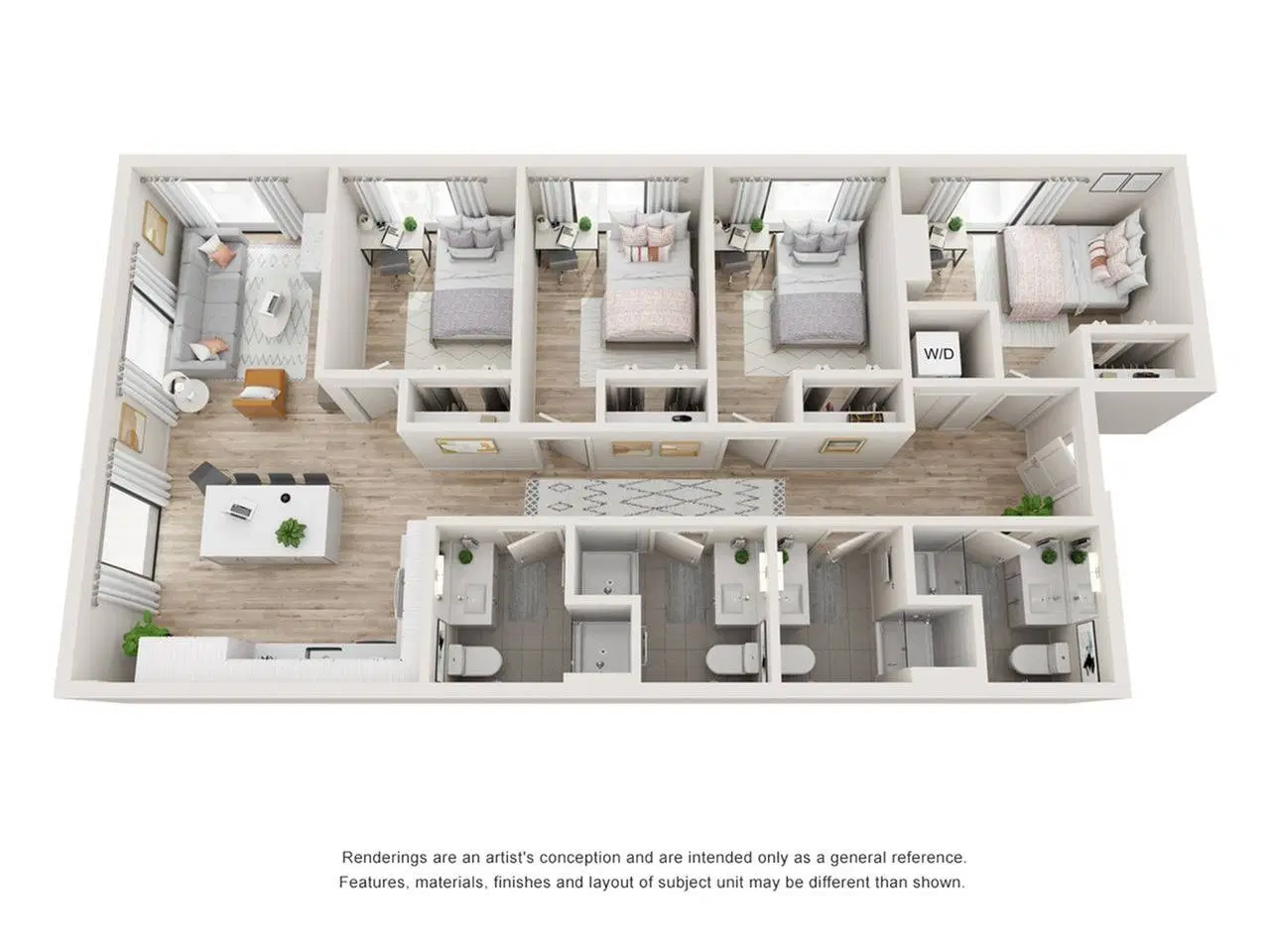 Yugo Austin Waterloo, Austin – Room in 4 Bedroom 4 Bathroom | Plus