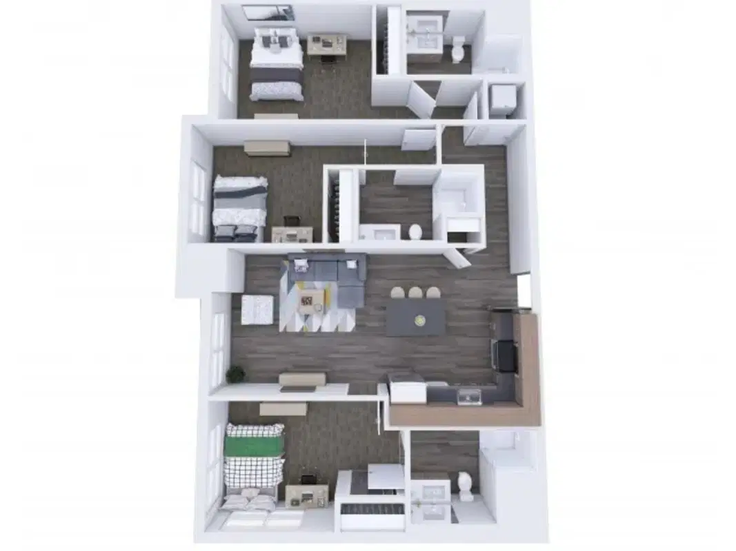 The Link Minneapolis, Minneapolis – Room in 3 Bedroom 3 Bathroom | 3x3 A