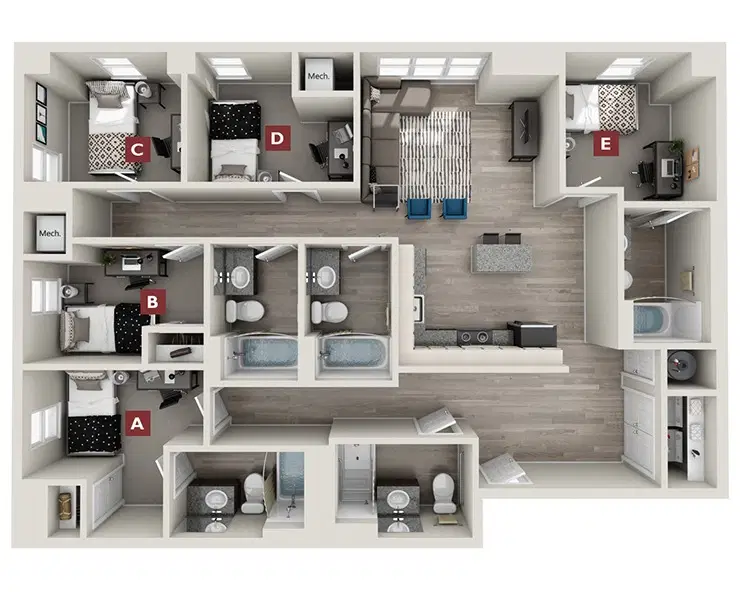Standard at New Brunswick, New Brunswick – Fulham Room in 5 Bedroom 5 Bathroom