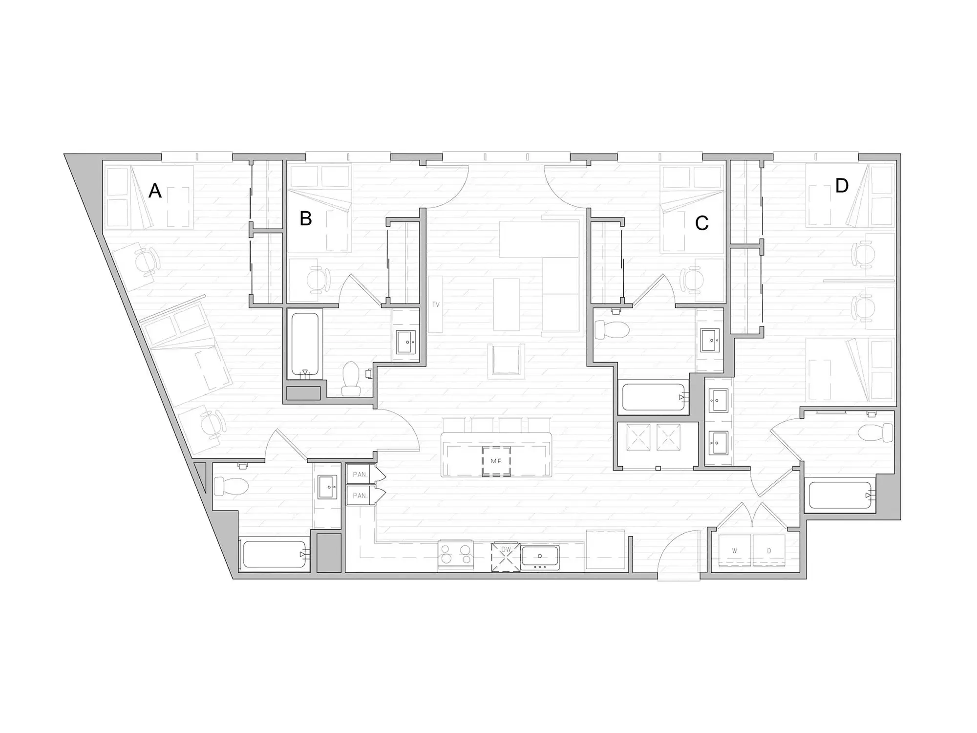 Identity Davis, Davis – Room in 4 Bedroom 4 Bathroom | D1