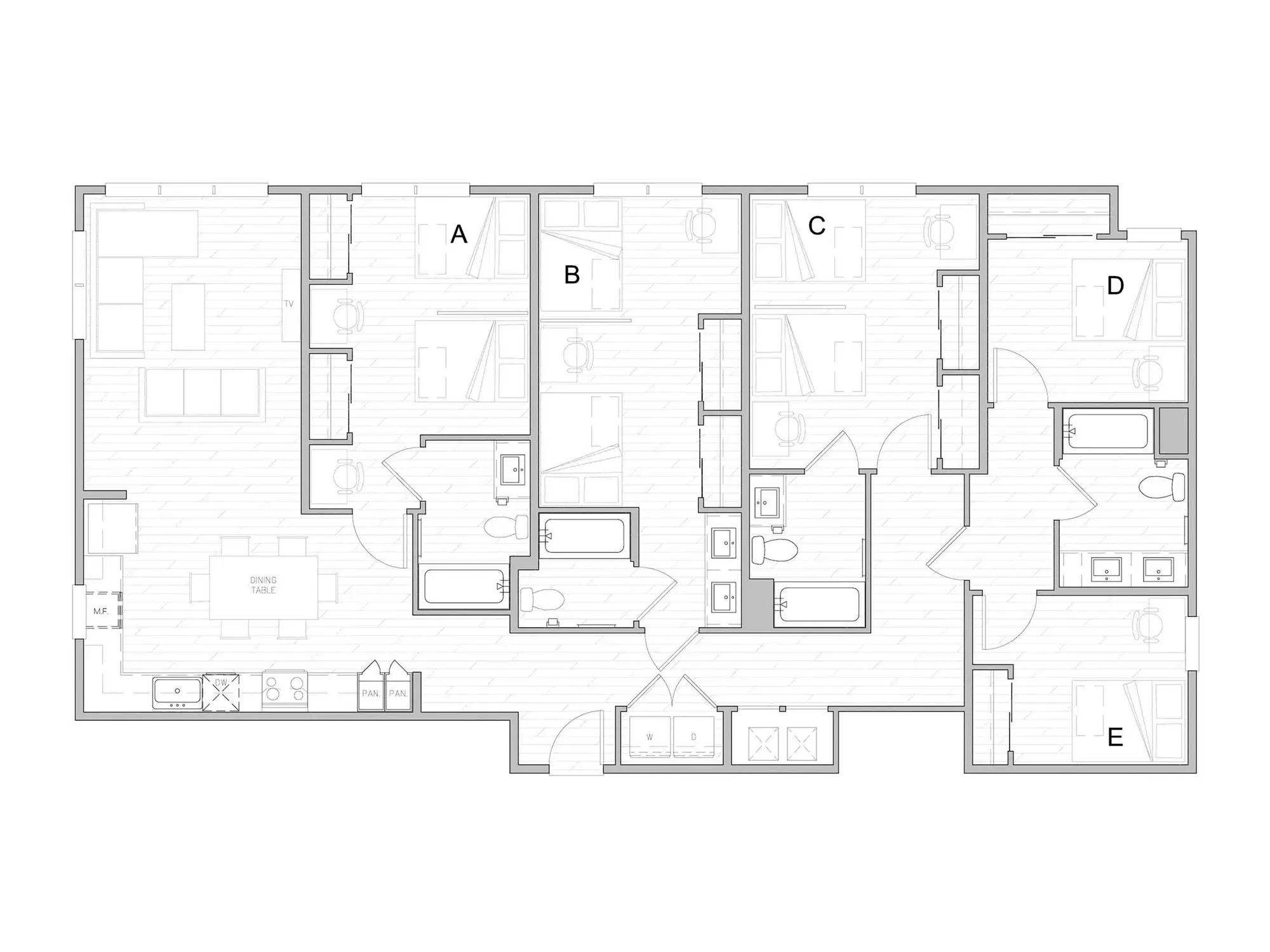 Identity Davis, Davis – Room in 5 Bedroom 4 Bathroom | E1
