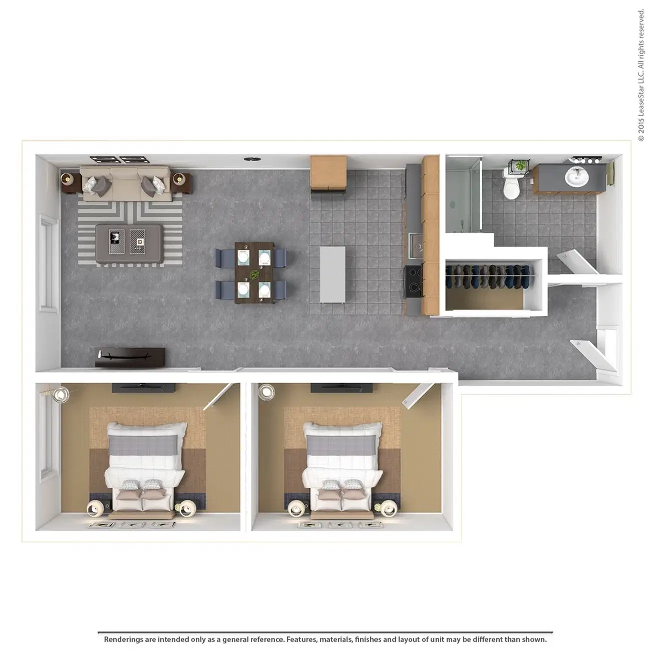 The Abigail, Columbus – Room in 2 Bedroom 1 Bathroom | 2B1B