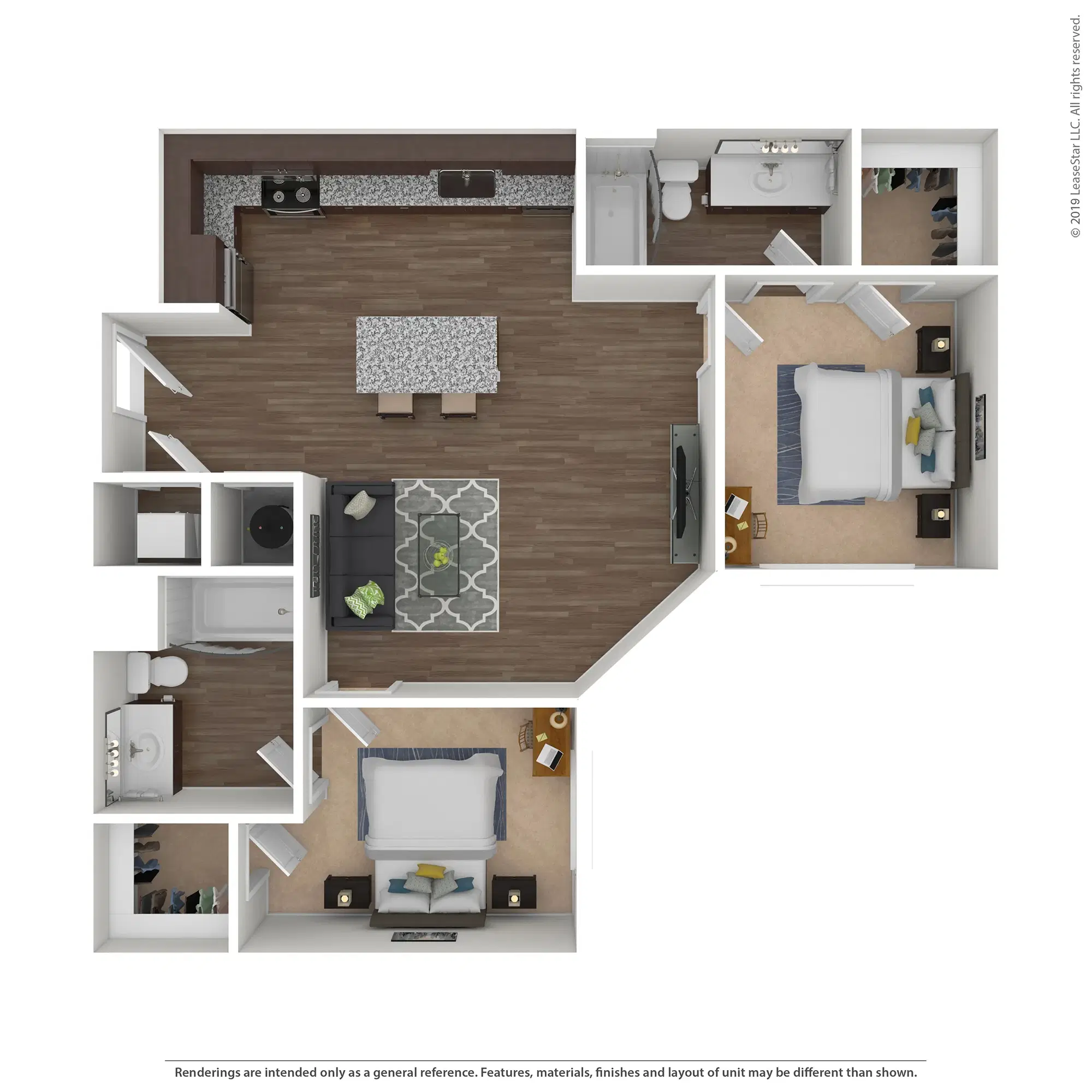 Nine20 Tempe, Tempe – Room in 2 Bedroom 2 Bathroom | B1