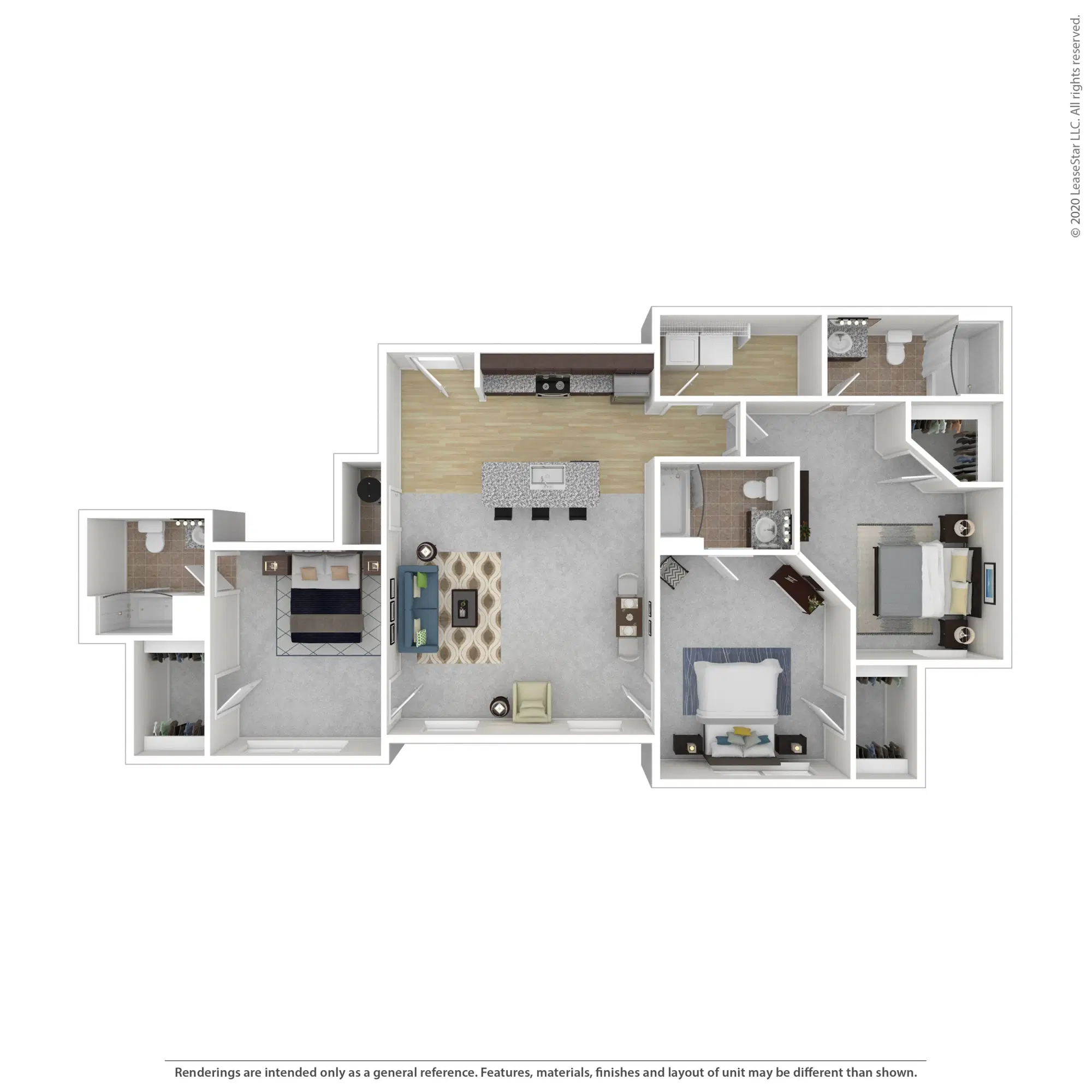 University Edge Youngstown, Youngstown – Room in 3 Bedroom 3 Bathroom | 3x3