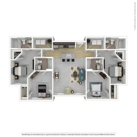 University Edge Youngstown, Youngstown – Room in 4 Bedroom 4 Bathroom | 4x4