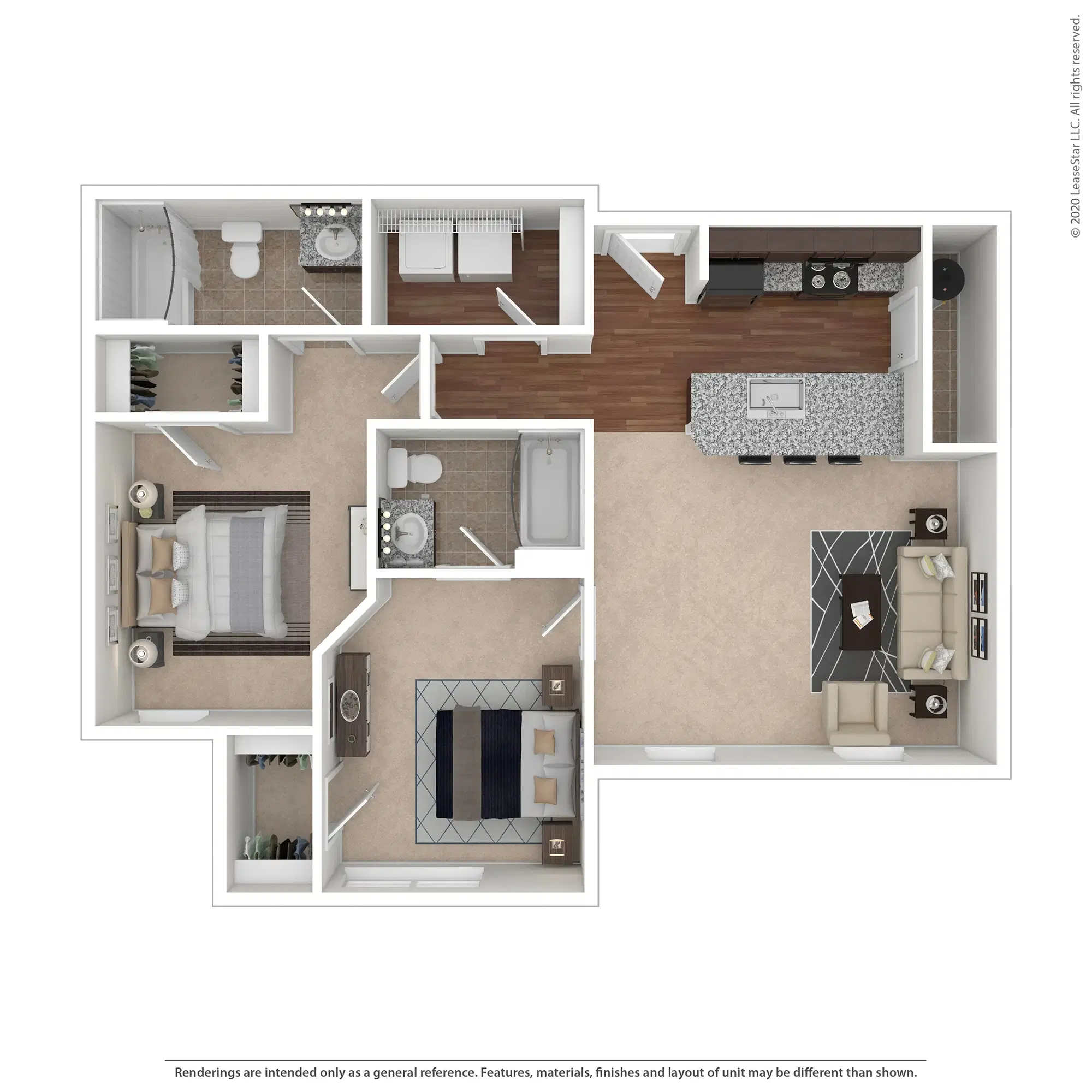 West Pine Lofts, St. Louis – Room in a 2 Bedroom 2 Bathroom