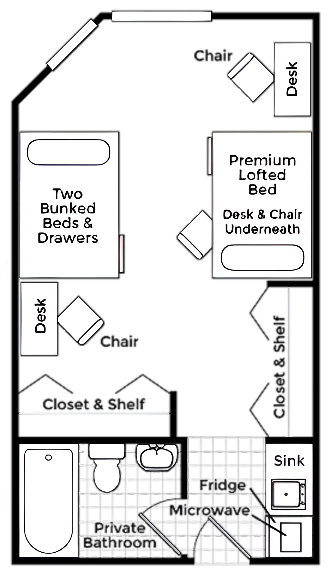 Windsor Hall, Gainesville – Room in 3 Bedroom 1 Bathroom | Triple